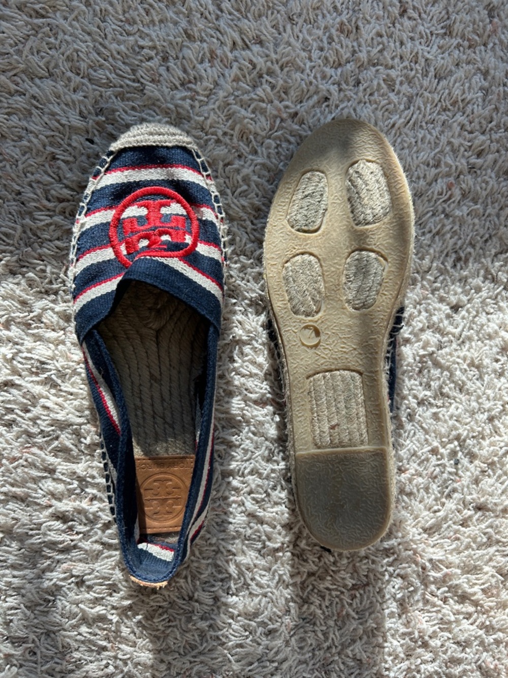 Tory Burch EUC red white blue espadrilles - Picture 2 of 4